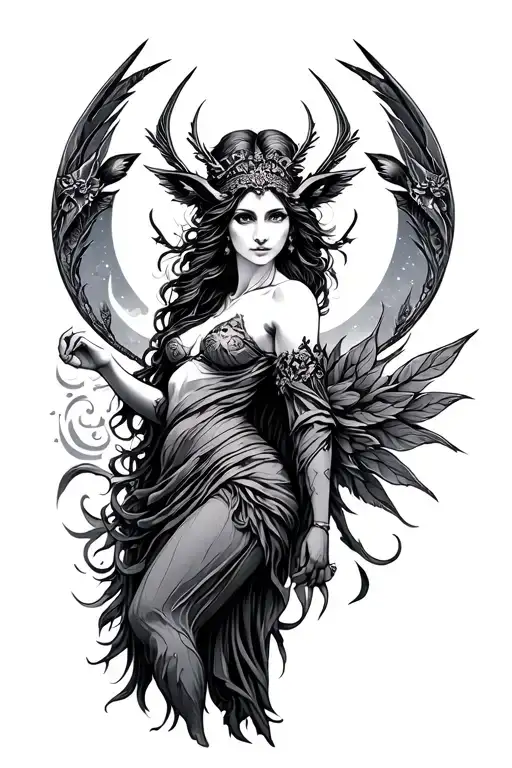 Artemis Goddess Of Hunt And Moon