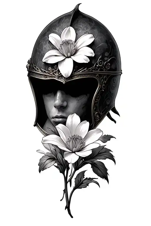 Rohan Helmet And Wood Anemone Flowers