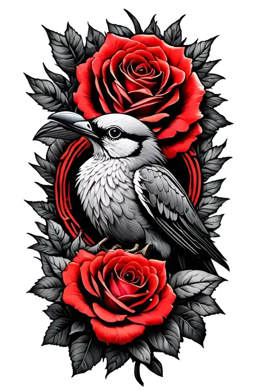 Bird And Rose