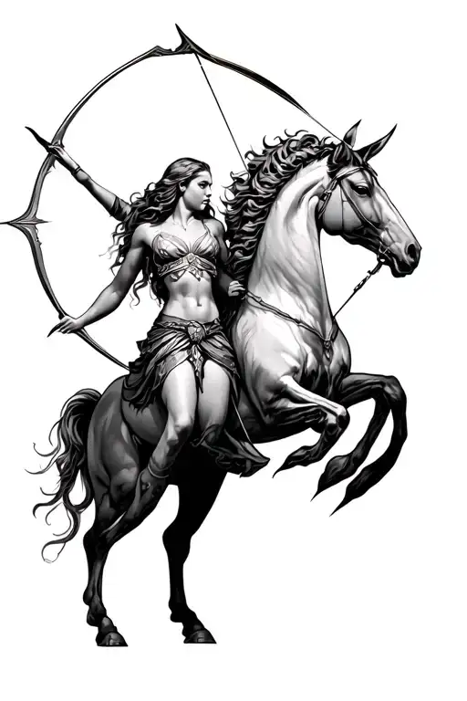 Sagittarius And Virgo Maiden Centaur Archer