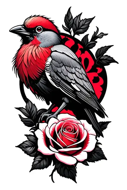 Bird And Rose