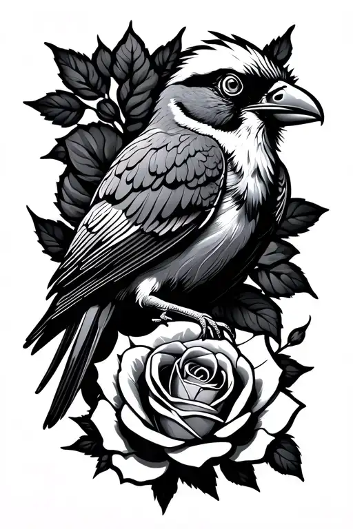 Bird And Rose