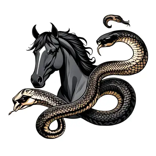 Horse And Snake