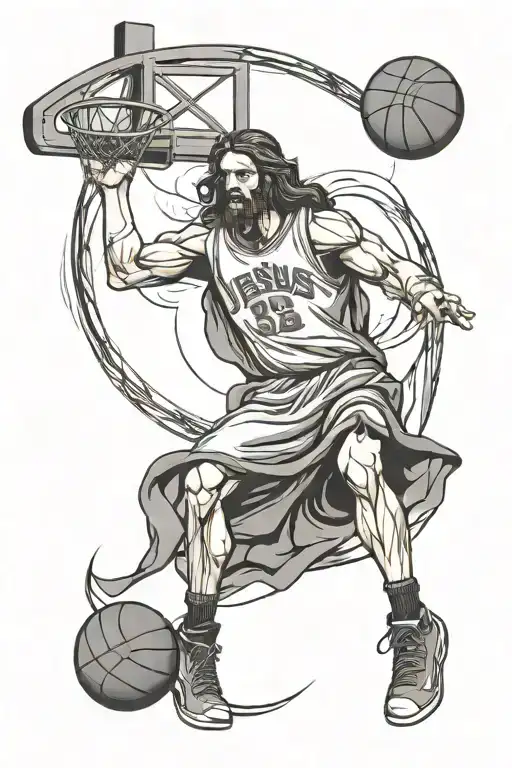 Basketball Jersey And Jesus Christ