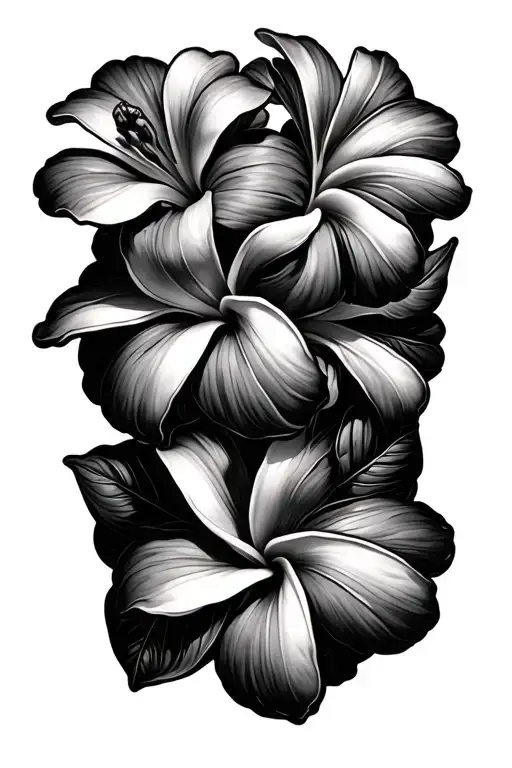 Plumeria Flower Intertwined Symbolizing
