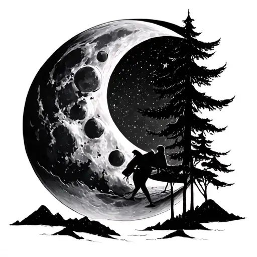 Love You To The Moon Design With The Names Piper Leading Humans Towards