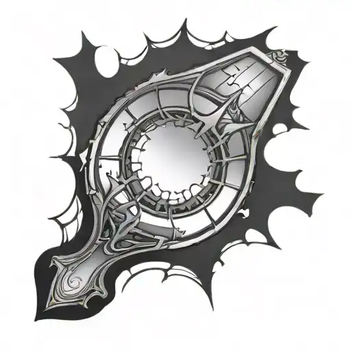 Punched Broken Mirror