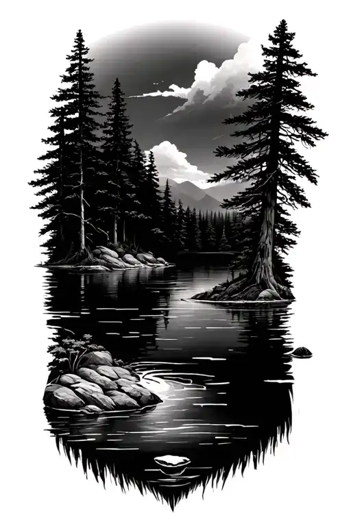 Lake And Forest