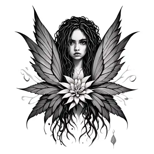 Fairy Weed Wings Dreadloc