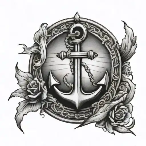 Anchor And Crescent Moon
