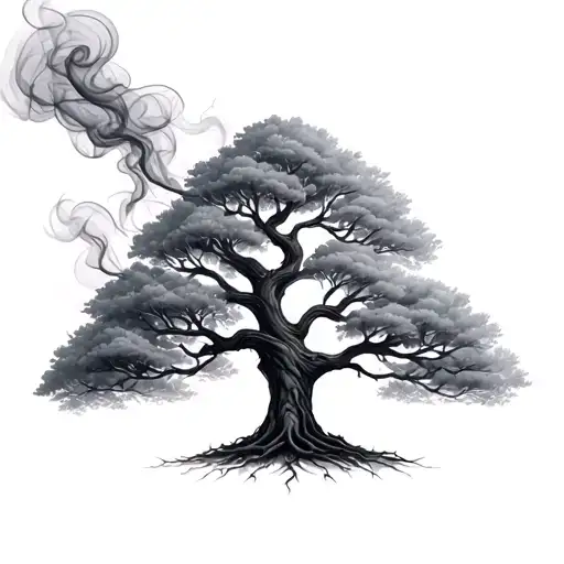 Family Tree With Smoke