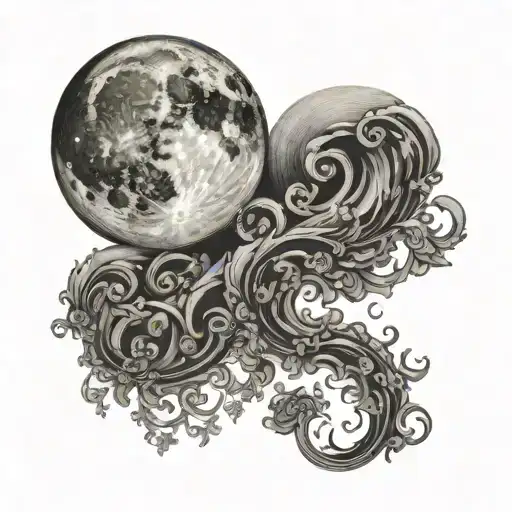 Realistic Waning Crescent Moon Simple