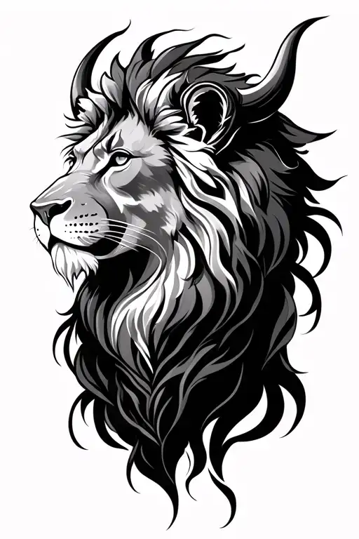 Lion Feminine Taurus Zodiac Sign
