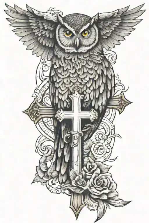 Cross And Owl