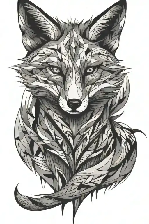 Abstract Fox Full Body