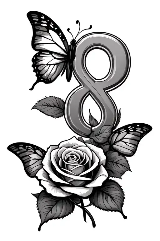 Roses Butterfly's Money Sign