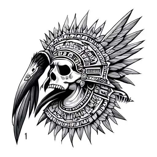 Aztec And Craneo Calendar