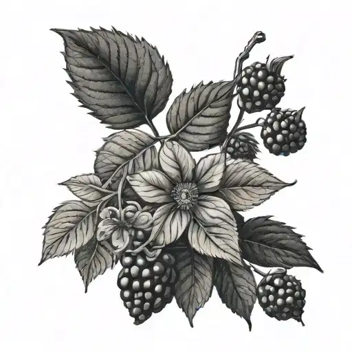 Blackberry Vine Dark Shading