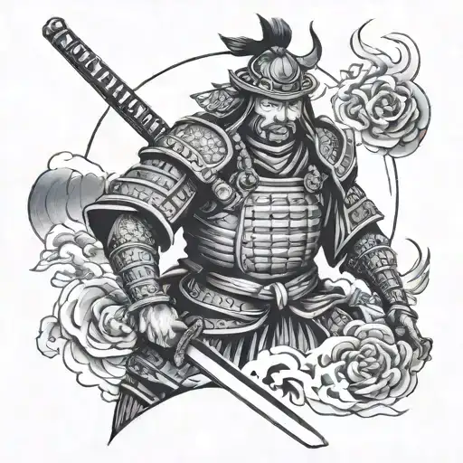 Samurai With Sun