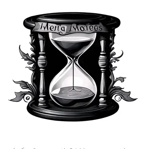 Hourglass With Names Intertwined