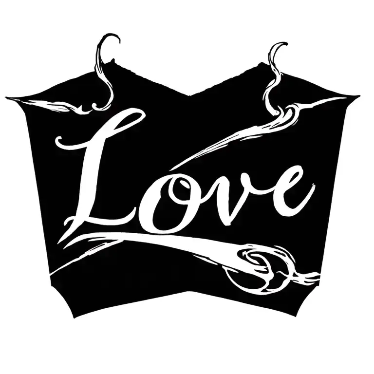 Love Name Tattoo Design