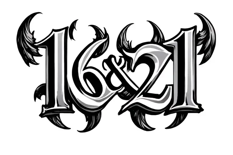 Roman Numerals Of 16 & 21 Written In Roman