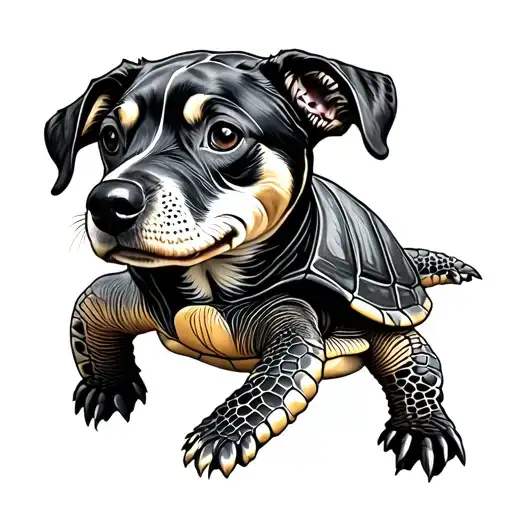 Dog And Turtle