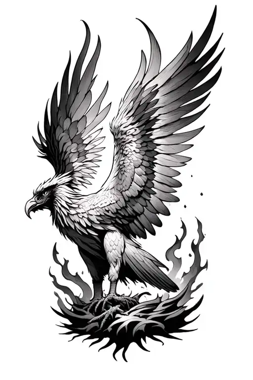 Phoenix Rising From The Ashes