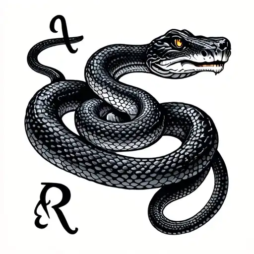 Snake In Letters
