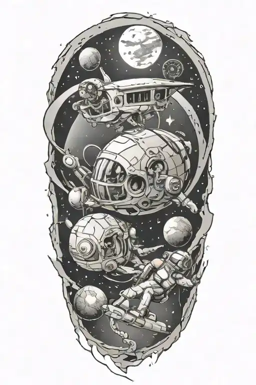 Spaced Themed Sleeve