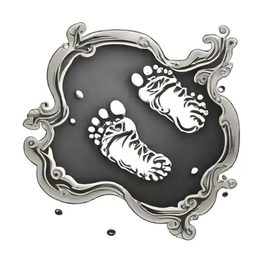 Baby Footprint Inside