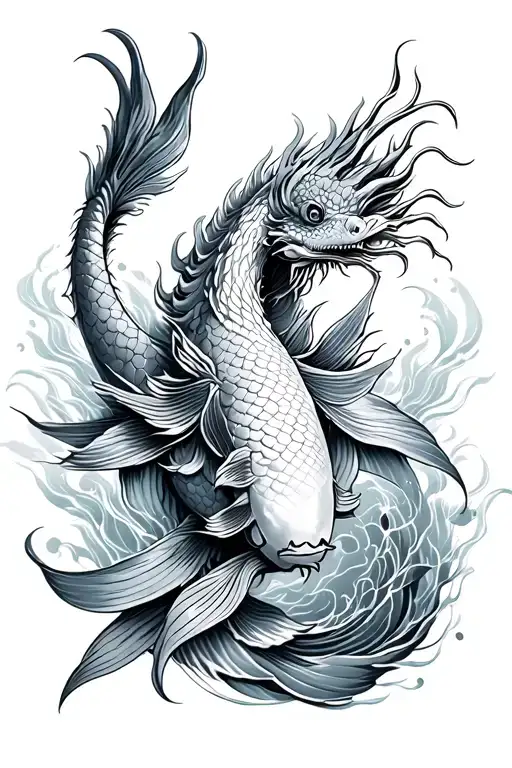 Koi And Dragon