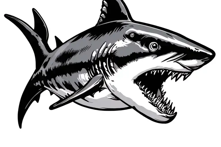 Hammer Head Shark Tattoo Design