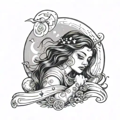 Sweet Dream Girl On The Moon