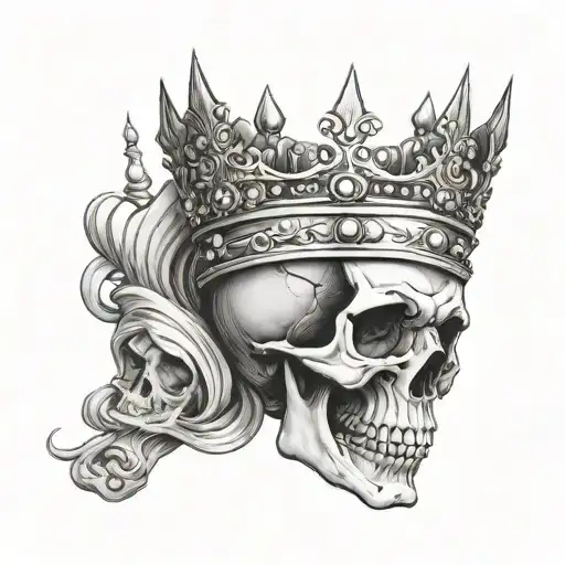 Skull With Crown