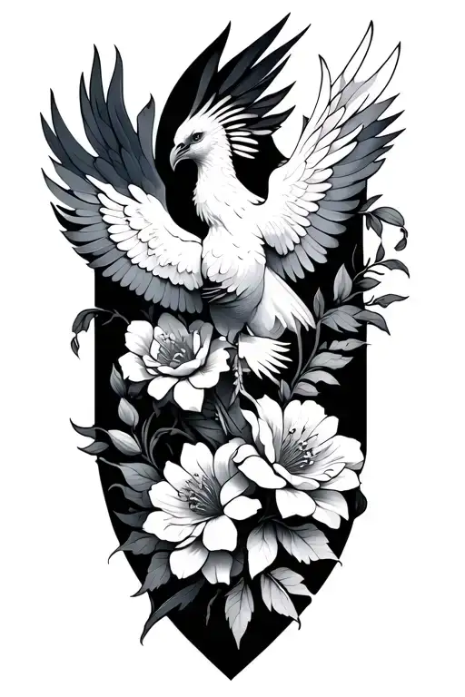 Flowers With Phoenix