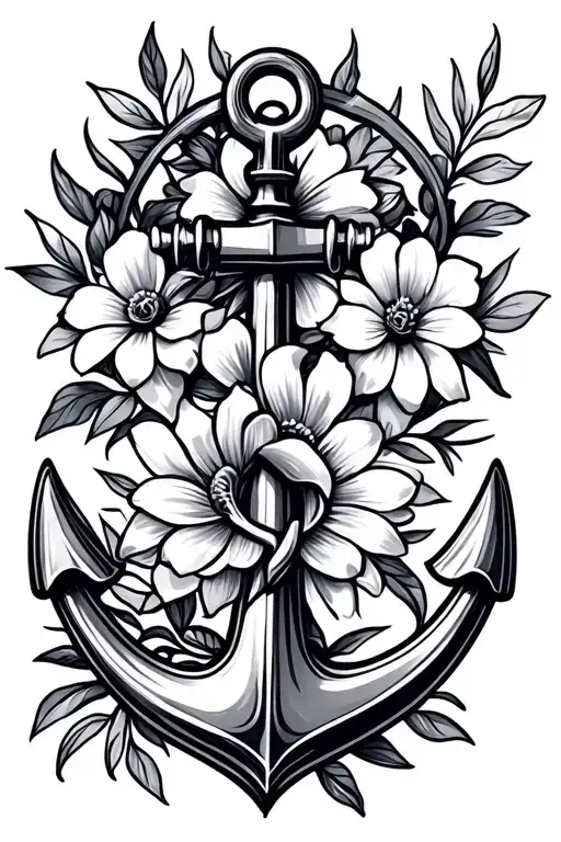 Anchor And Compass Flower