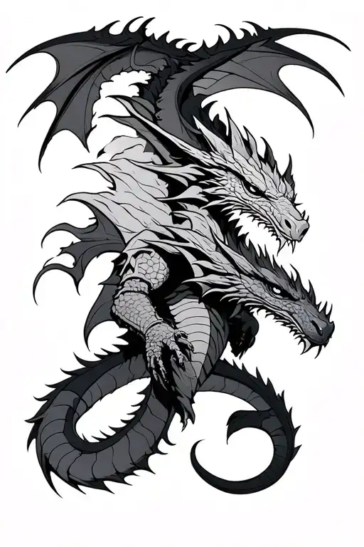 Men Forearm Tattoo Dragon Time Space Warrior