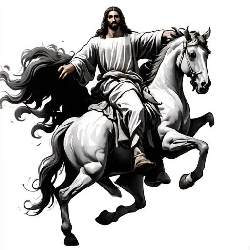 Jesus Returning On A White Horse