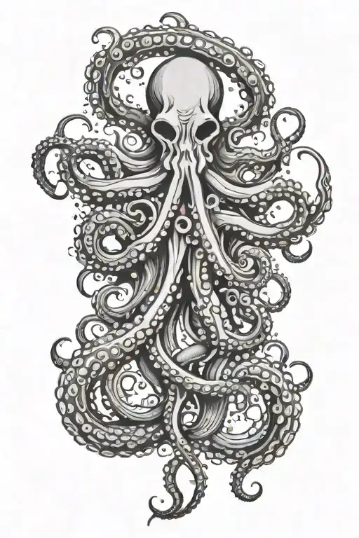 Octopus And Trident Surrounded