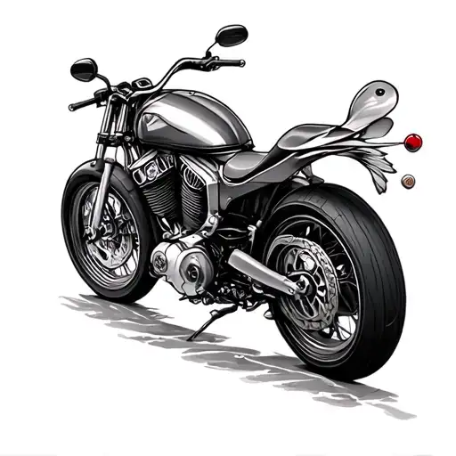 Motorcycle And Pisces Combination