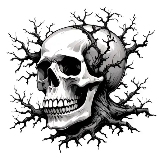Skull And Tree