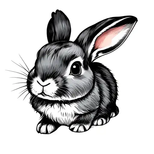 Rabbit Cute Line