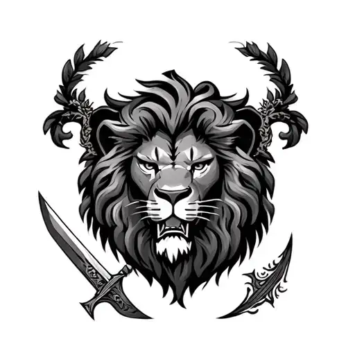 Lion With A Dagger