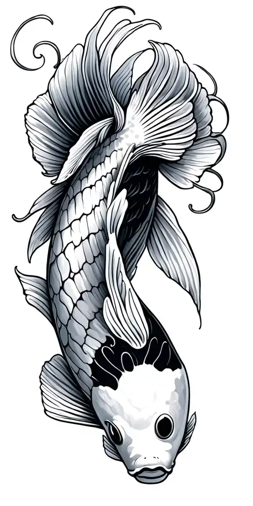 Koi Fish Transforming