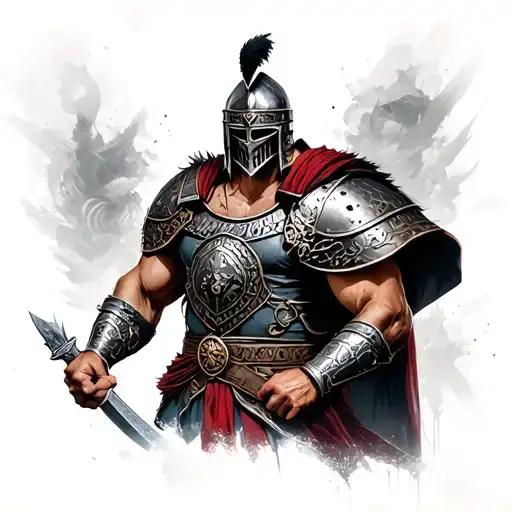 Gladiator And Background