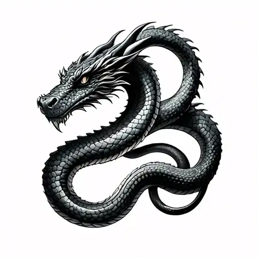 Dragon Snake Intertwined