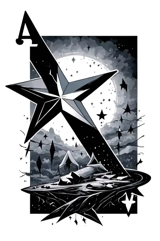 Ace Of Spaces With Star