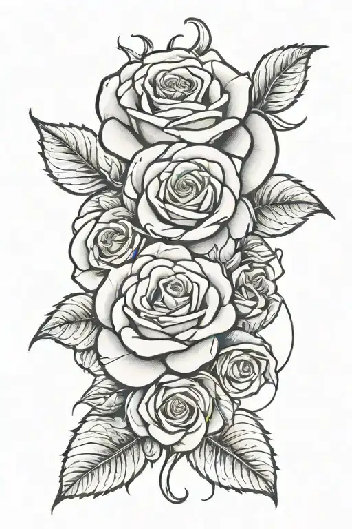 Sun And Number 5 Roses