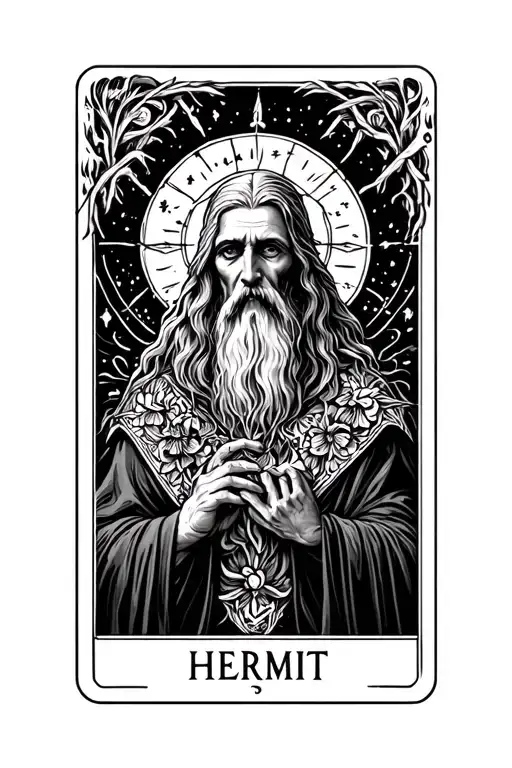 The Hermit From The Tarot